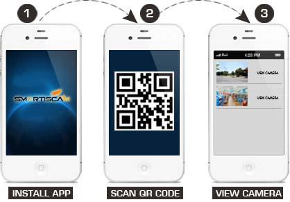 1.0 MP는 QR 부호 Smartphone 전망을 가진 Megapixel IP 사진기를 반구형으로 합니다